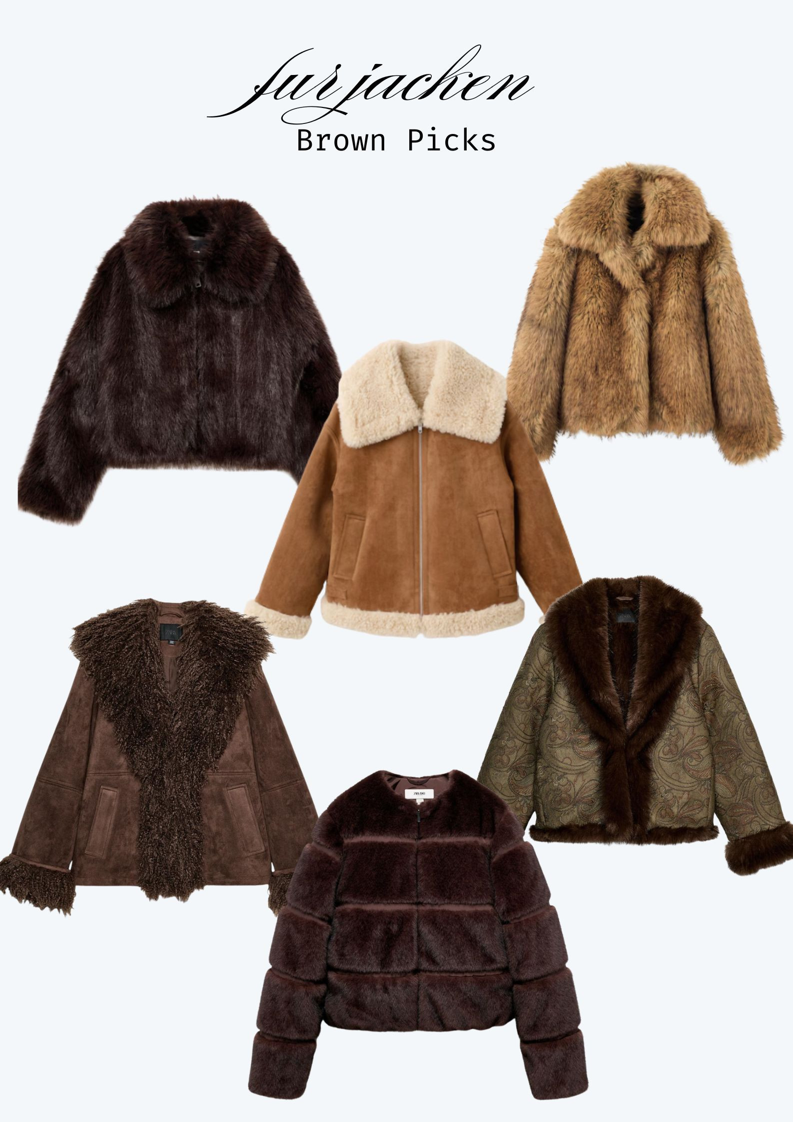 Brown Picks- Furjacken

#LTKwinter #LTKstyletip #LTKdeutschland