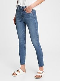 High Rise True Skinny Jeans with Secret Smoothing Pockets with Washwell™ | Gap (US)