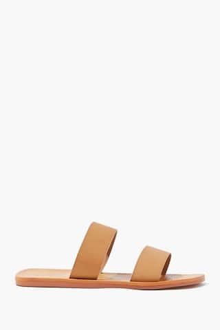 Faux Leather Dual-Strap Sandals | Forever 21 (US)