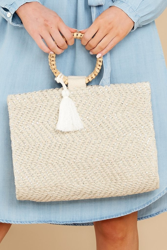 Glowing Steady White Bag | Red Dress 