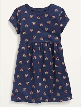 Jersey-Knit Short-Sleeve Dress for Toddler Girls | Old Navy (US)