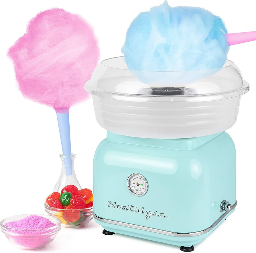 Nostalgia Classic Countertop Cotton Candy Machine, Retro Vintage Candy Maker Includes 2 Reusable ... | Amazon (US)