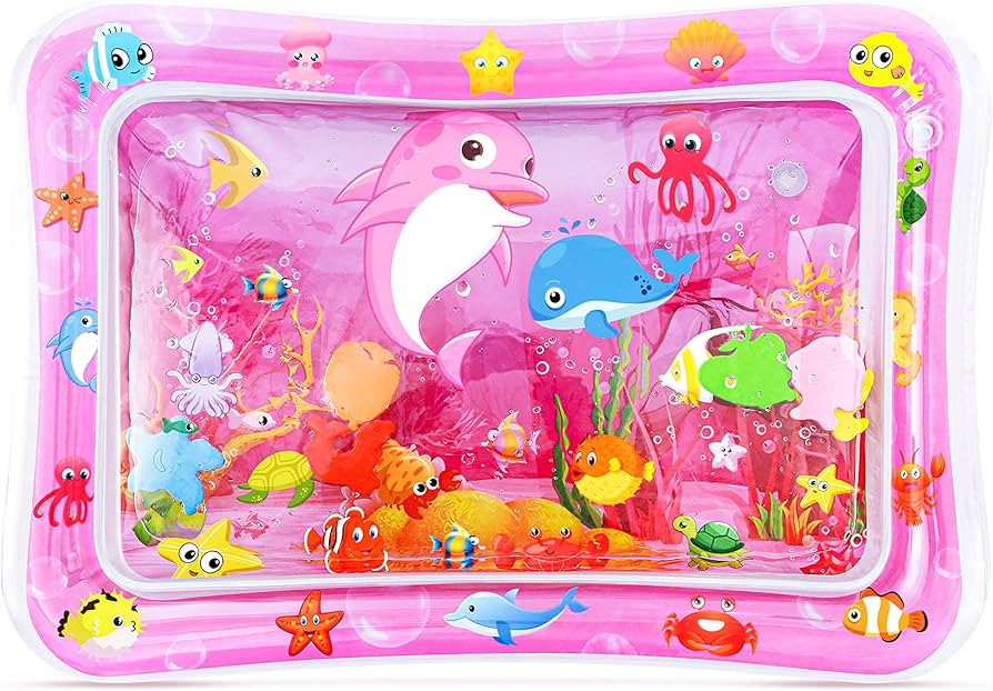 Tummy Time Water Mat for Girl, Baby Girl Toys for 0, 3, 6, 9, 12 Months, Baby Girl Gifts, Develop... | Amazon (US)