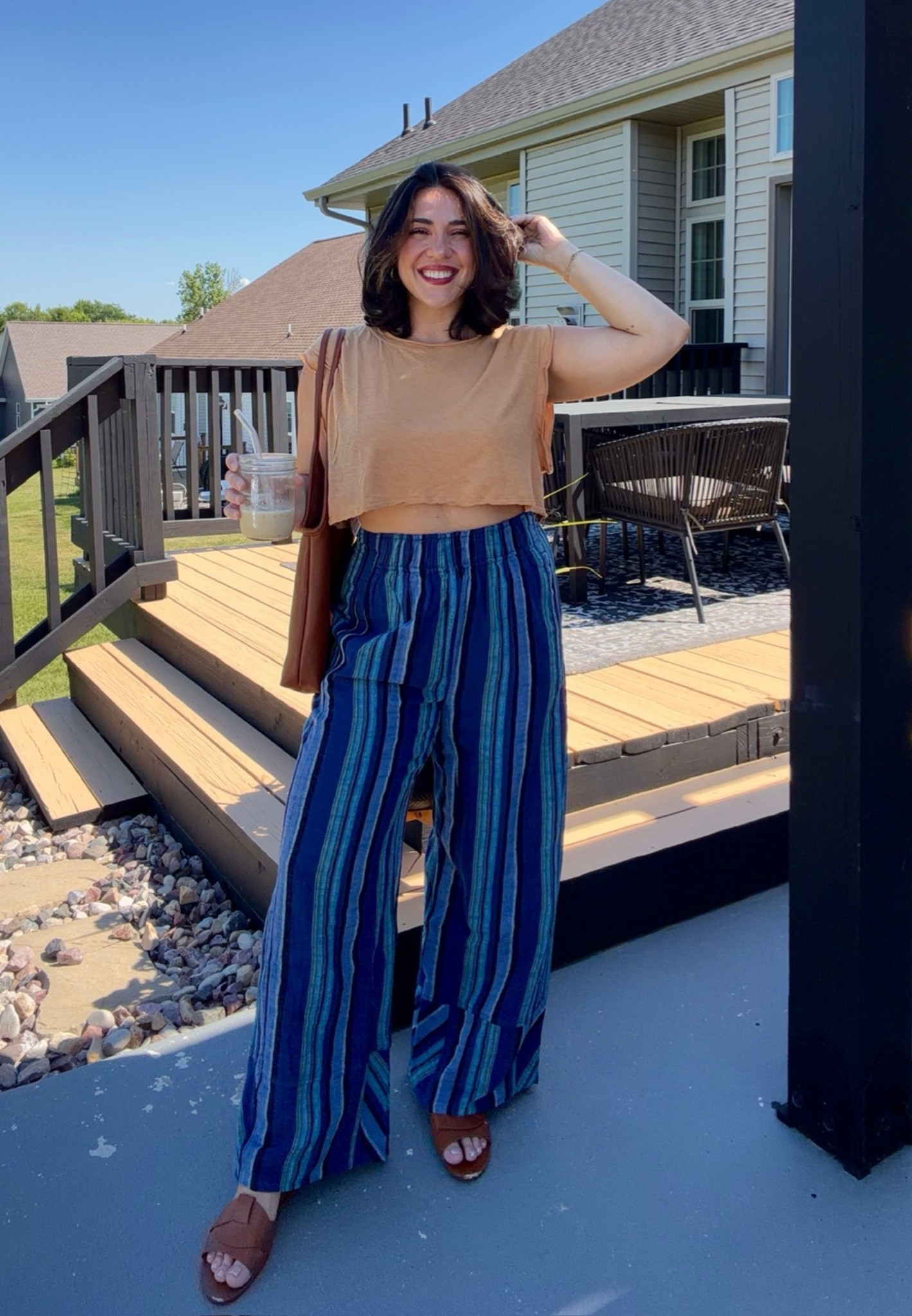 Jean short hater approved summer outfit :) flowy linen pants always 
Size L top, M pants

#LTKootd #LTKMidsize #LTKSeasonal