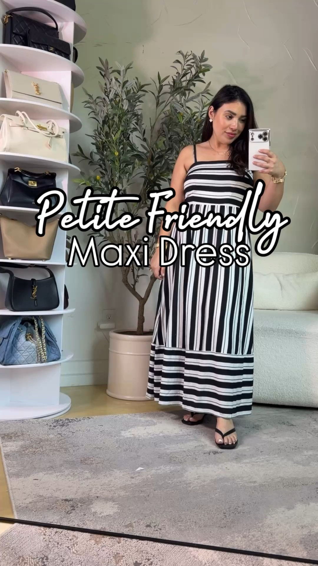 This black and white maxi dress is such a good petite friendly find 🤍

I’m 4’11” and love that it doesn’t overwhelm my frame. The vertical lines help create a longer, leaner look, and it’s so easy to dress up with heels or keep more casual with sandals.

Wearing:
Black & White Dress S
Heels 8
Shapewear M
Strapless Bra S

Perfect for vacations, dinners, brunch, church, or any day you want to feel put together with zero effort.

#LTKStyle #LTKFinds #PetiteStyle #PetiteFriendly #MaxiDress #SummerDress #BlackAndWhiteStyle #VacationOutfit #PetiteFashion #WomenOver40Style