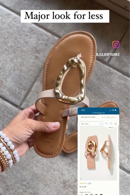 Y’all have loved these and they’re on sale for $17! So so good and remind me of Anthro. I’d suggest going up a half size ✨ 
.
#target #targetstyle #targetfinds #sandals #summerfashion #summerstyle #sharemytargetstyle 


#LTKShoeCrush #LTKSaleAlert #LTKFindsUnder50