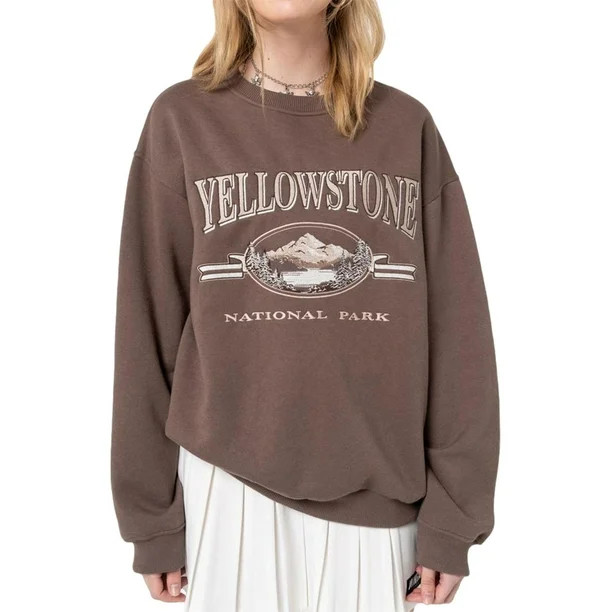 Musuos Women Graphic Crewneck Sweatshirt Y2k E Girl Aesthetic Vintage Printed 90s Streetwear | Walmart (US)