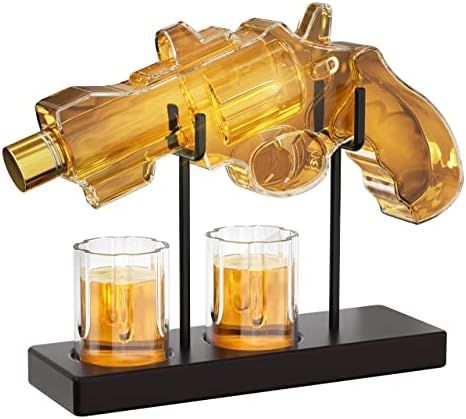 Christmas Gifts for Men Dad, Kollea 9 Oz Whiskey Decanter Set with 2 Oz Glasses, Unique Dad Birth... | Amazon (US)