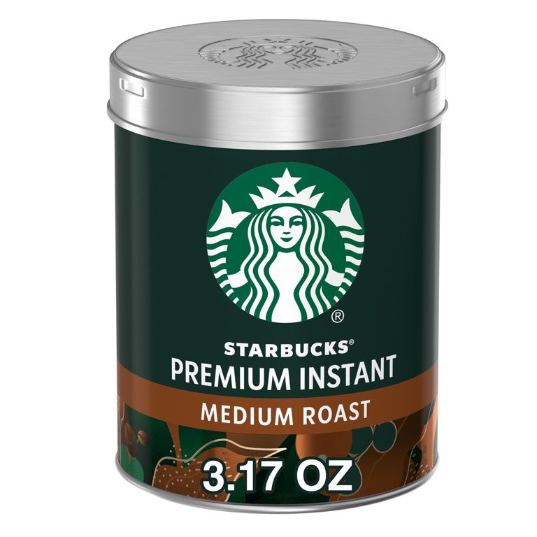 Starbucks Premium Instant Coffee, Medium Roast, 100% Arabica Beans, 3.17 Oz - Walmart.com | Walmart (US)