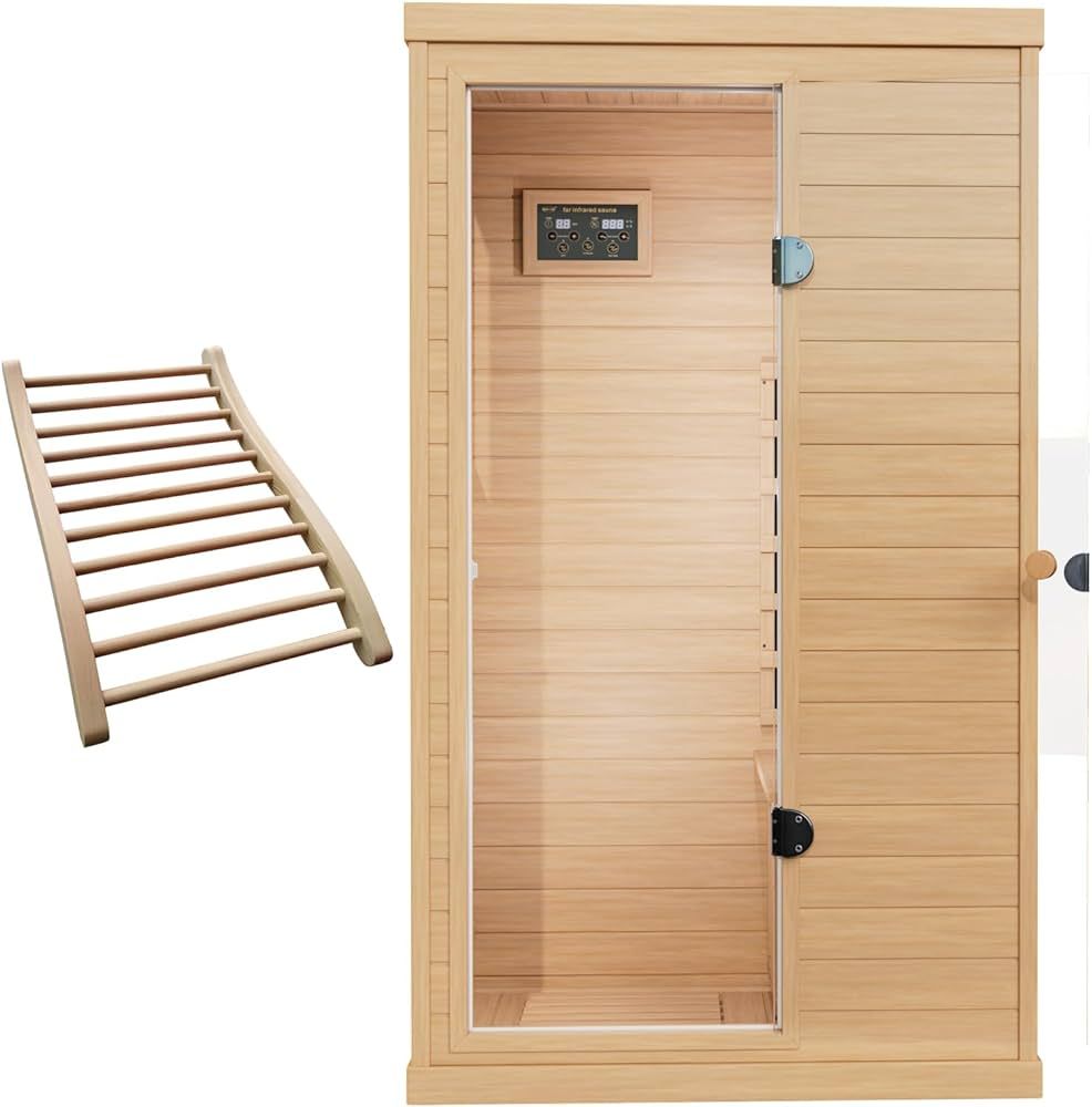 Amazon.com : LTCCDSS 2 Person Infrared Sauna, Hemlock Wooden Far Infrared Sauna for Home, with 17... | Amazon (US)