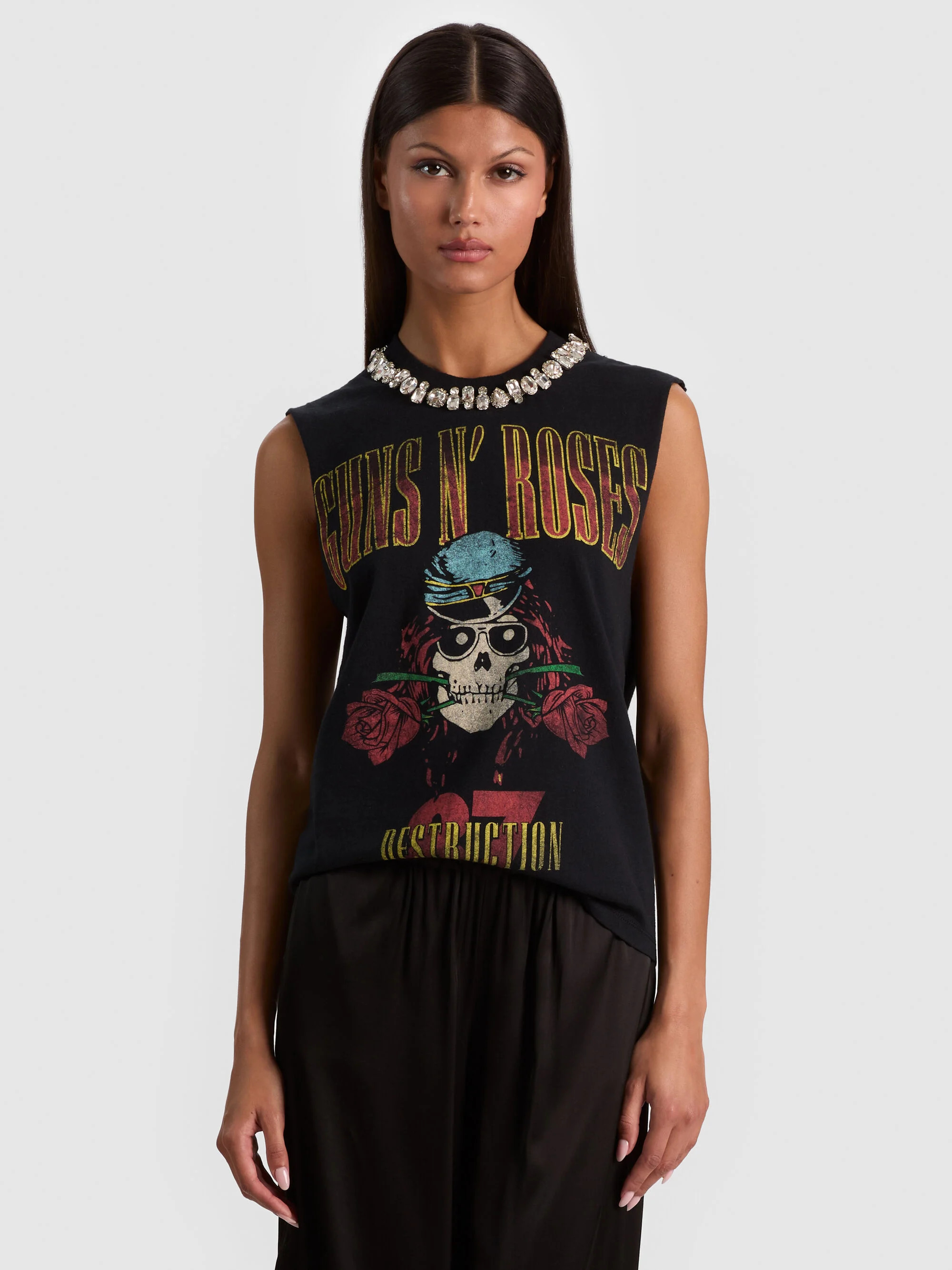 MICAH EMBELLISHED MUSCLE TANK | Alice + Olivia