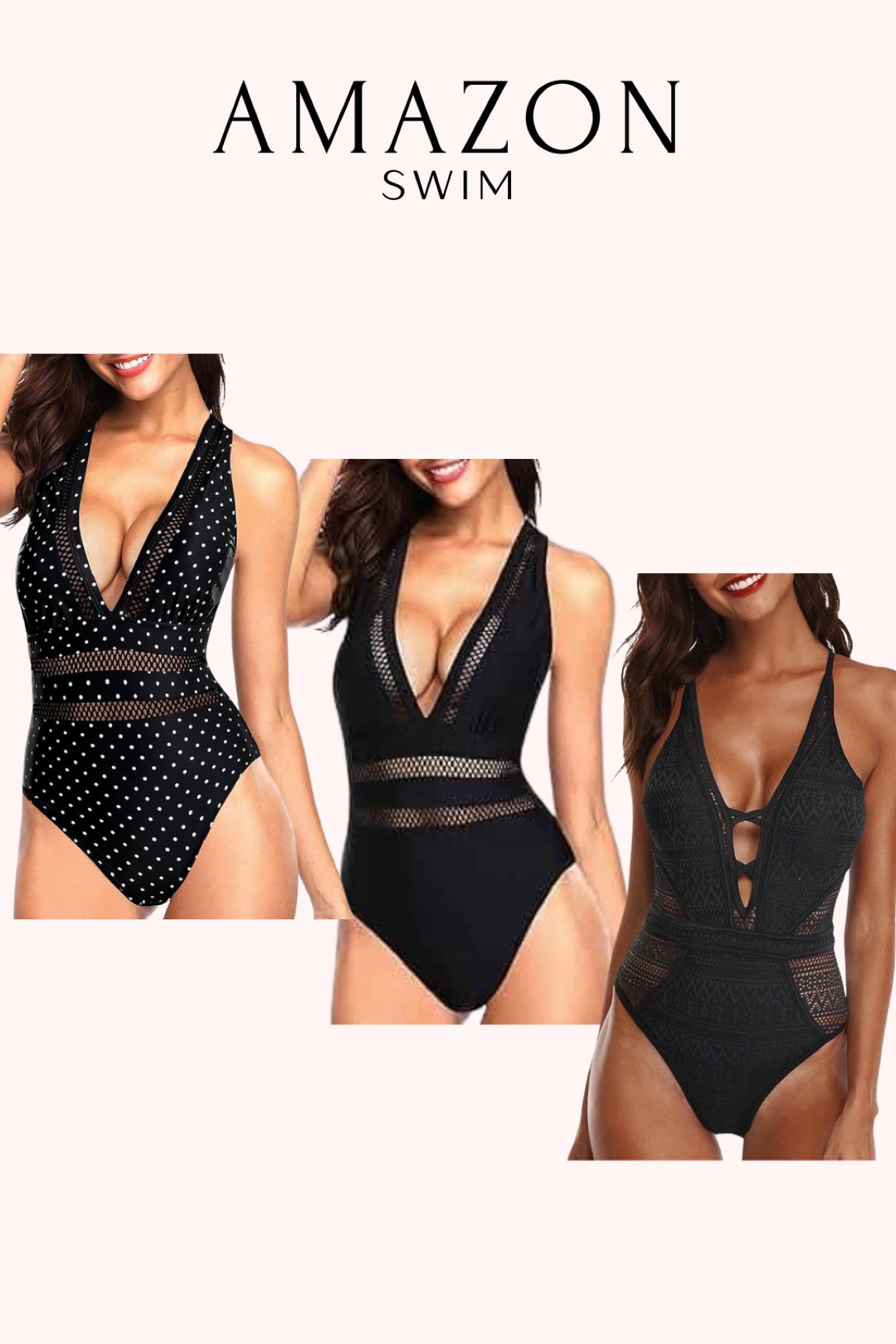 Amazon black one piece swimsuits

#LTKstyletip #LTKfindsunder100 #LTKswim