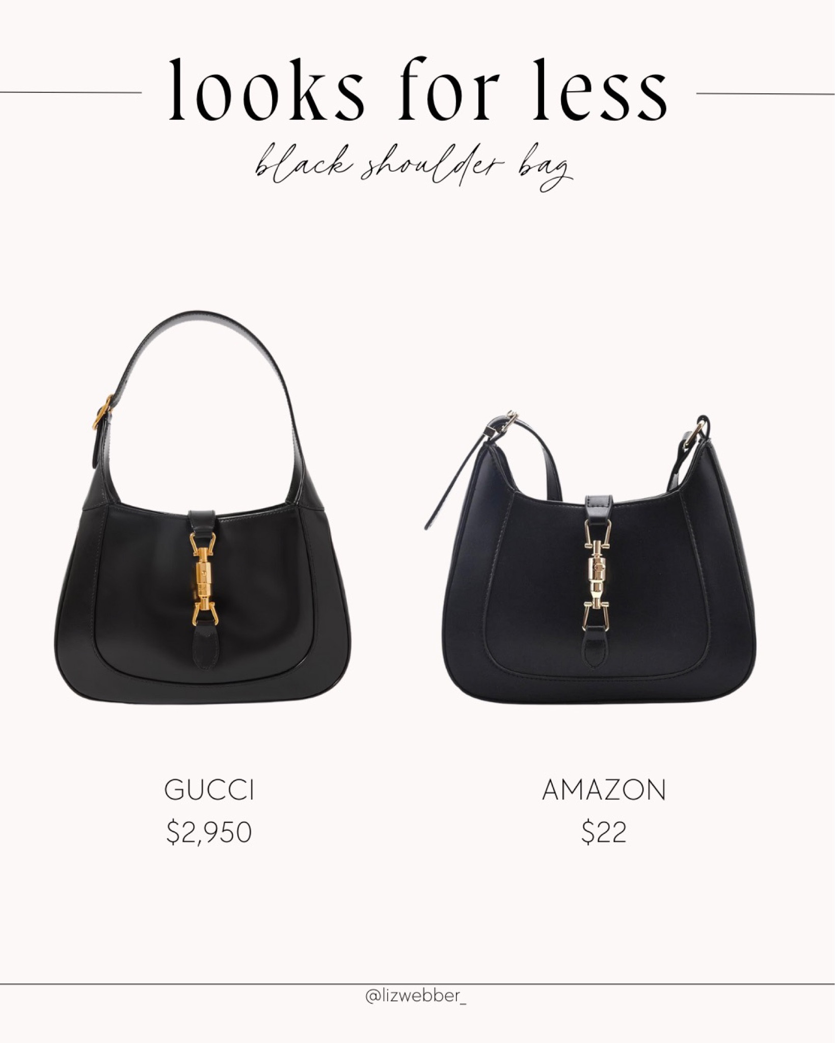 Loving this Amazon find of the Jackie bag from Gucci! 👜

Gucci dupe, designer dupe, Amazon find, Amazon fashion, shoulder bag, black bag 

#LTKitbag #LTKFind