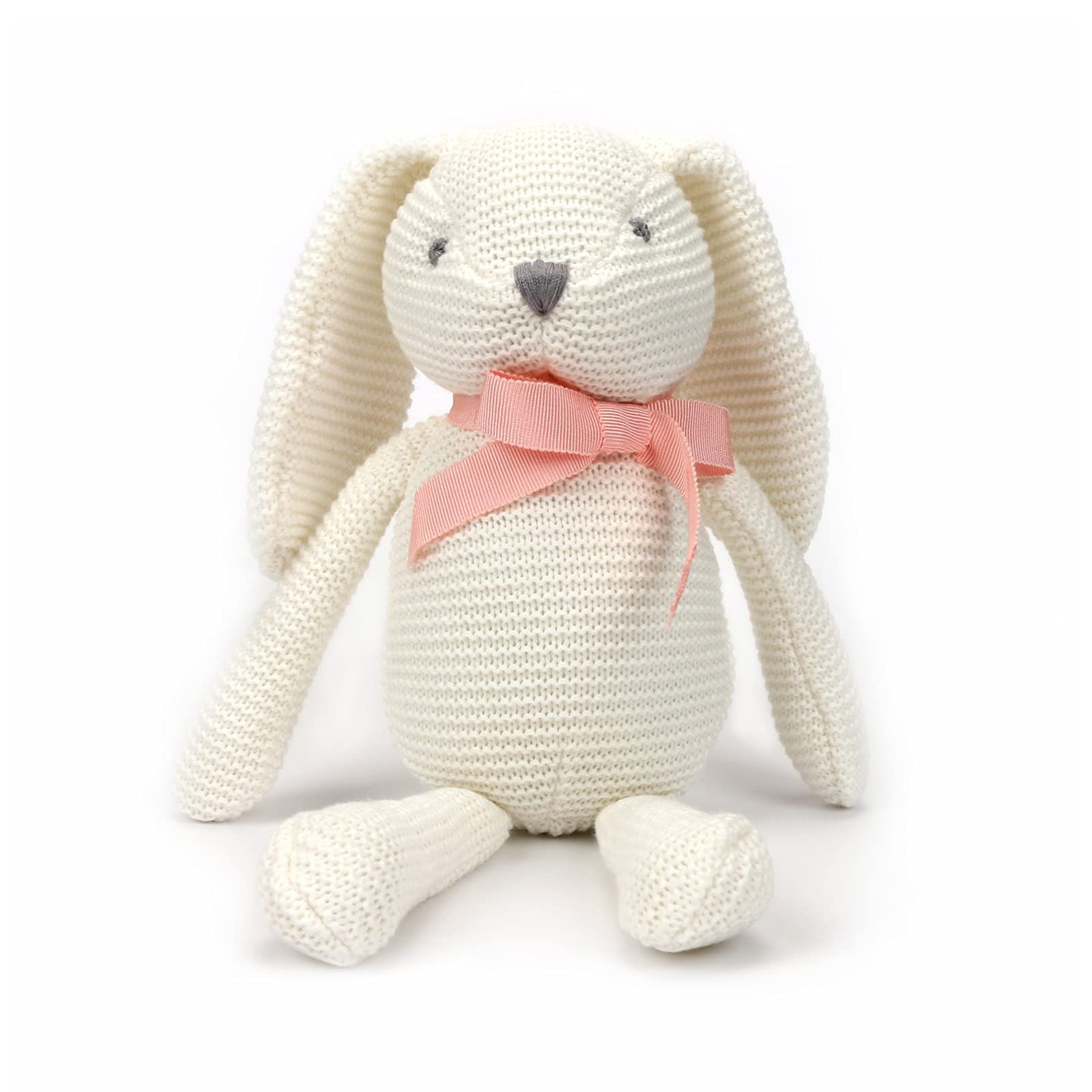 Organic Baby Toys White Bunny Rabbit Stuffed Animal for Newborn 7.1" | Amazon (US)