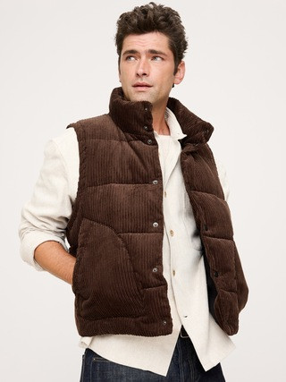 Corduroy Puffer Vest | Banana Republic (US)