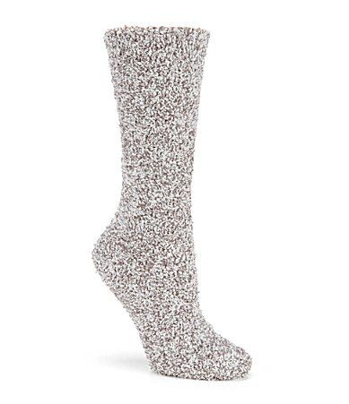 Barefoot Dreams Cozychic Heathered Socks - Graphite/White | Dillards