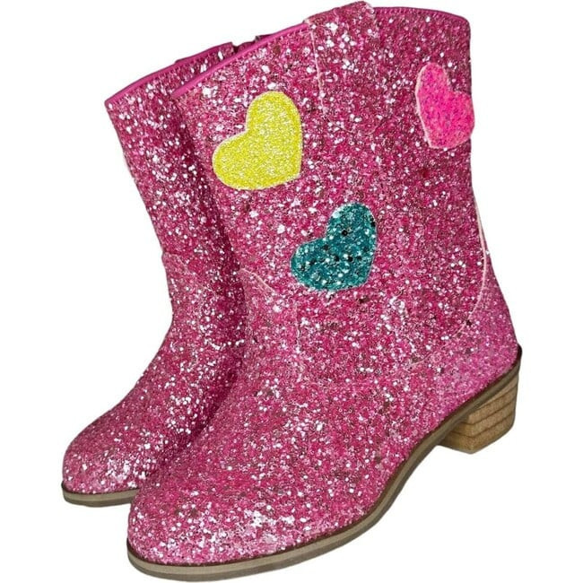 Lola + The Boys | Glitter Love Cowboy Boots (Multicolor, Size Kid US 3 / EU 34) | Maisonette | Maisonette