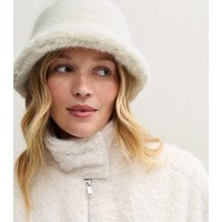 Cream Faux Fur Bucket Hat New Look | New Look (UK)