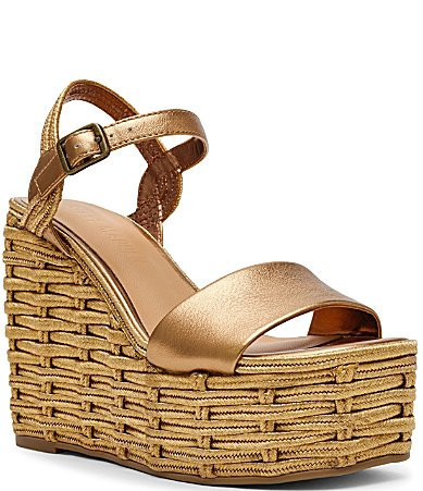 Steve Madden Pinky Leather Platform Espadrille Wedge Sandals - 9 | Dillard's