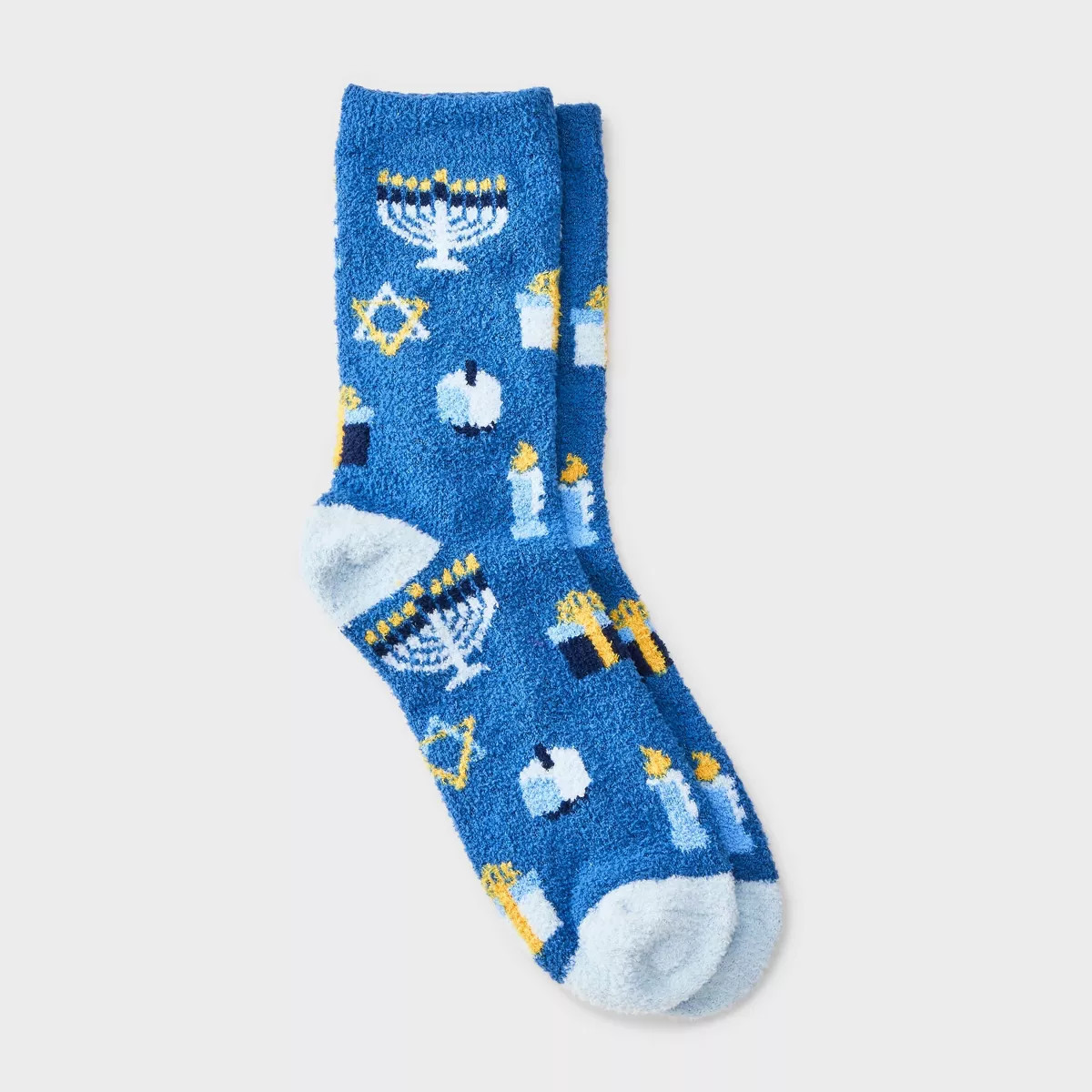 Women's Hanukkah Cozy Crew Socks - Wondershop™ Blue 4-10 | Target
