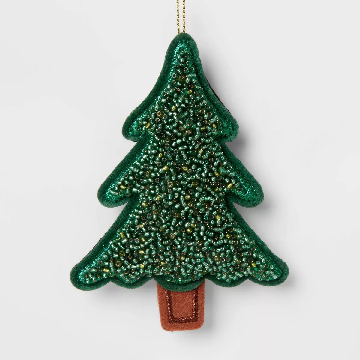 Beaded Fabric Tree Christmas Ornament Green - Wondershop™ | Target