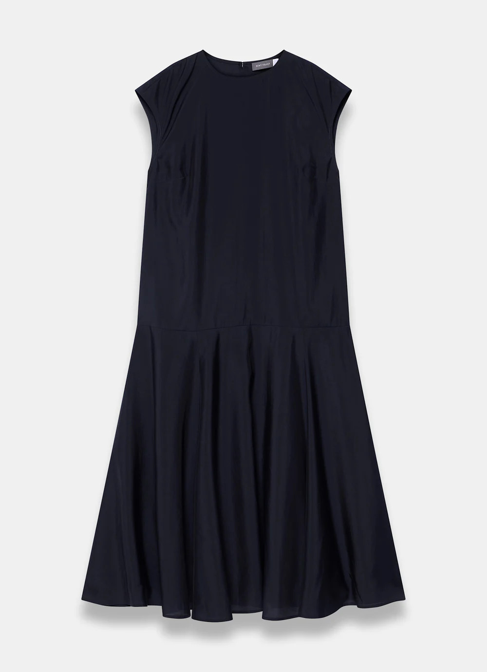 Navy Full Hem Midi Dress | Mint Velvet