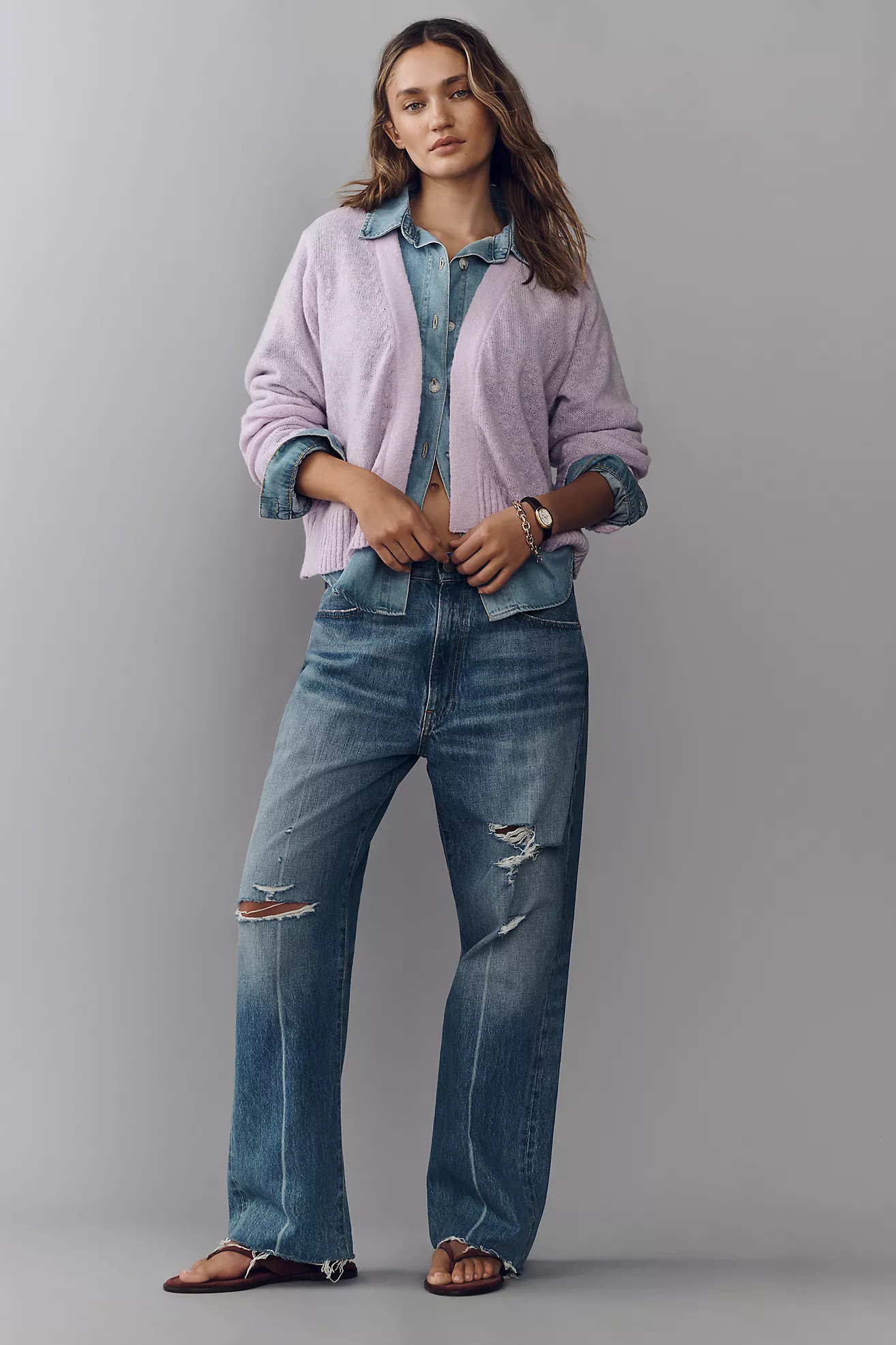 By Anthropologie Lightweight Open Cardigan Sweater | Anthropologie (US)