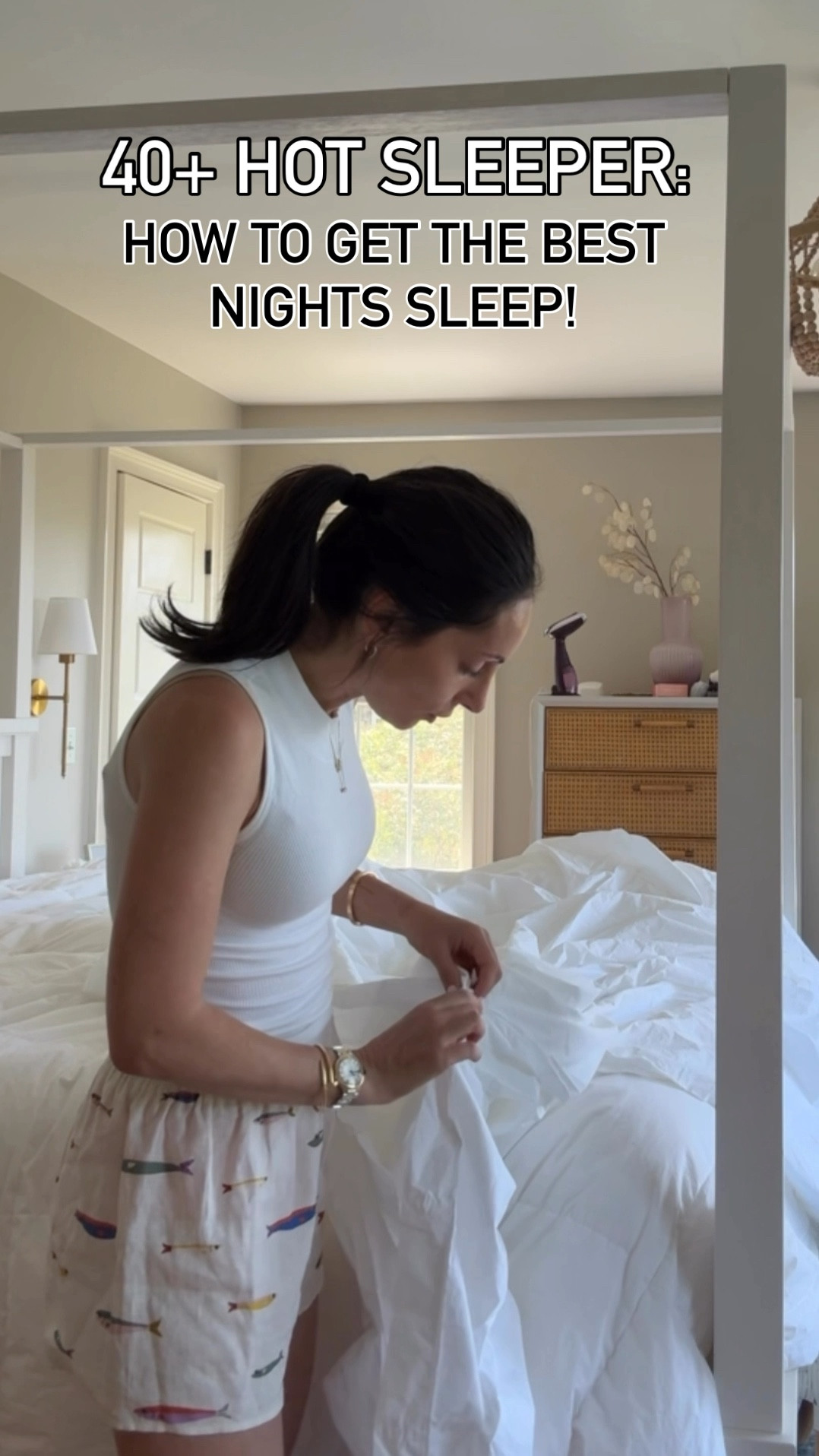 I have linked everything bedding related to help you get the best nights sleep possible! These sheets are a game changer though! Omg- so good!