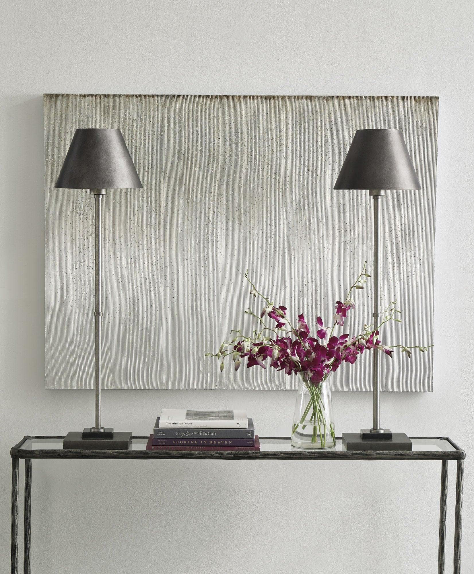 Signature Design by Ashley Belldunn Modern 35.75" Table Lamp, Metallic Silver | Amazon (US)