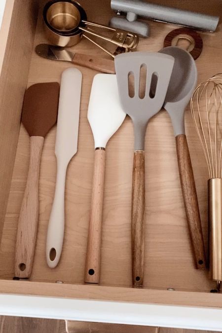 Amazon wood handle silicone utensil sets. 

#LTKhome #LTKFind