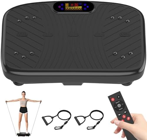 Vibration Plate Exercise Machine, Vibrating Plate Platform for Lymphatic Drainage with 200 Adjust... | Amazon (US)