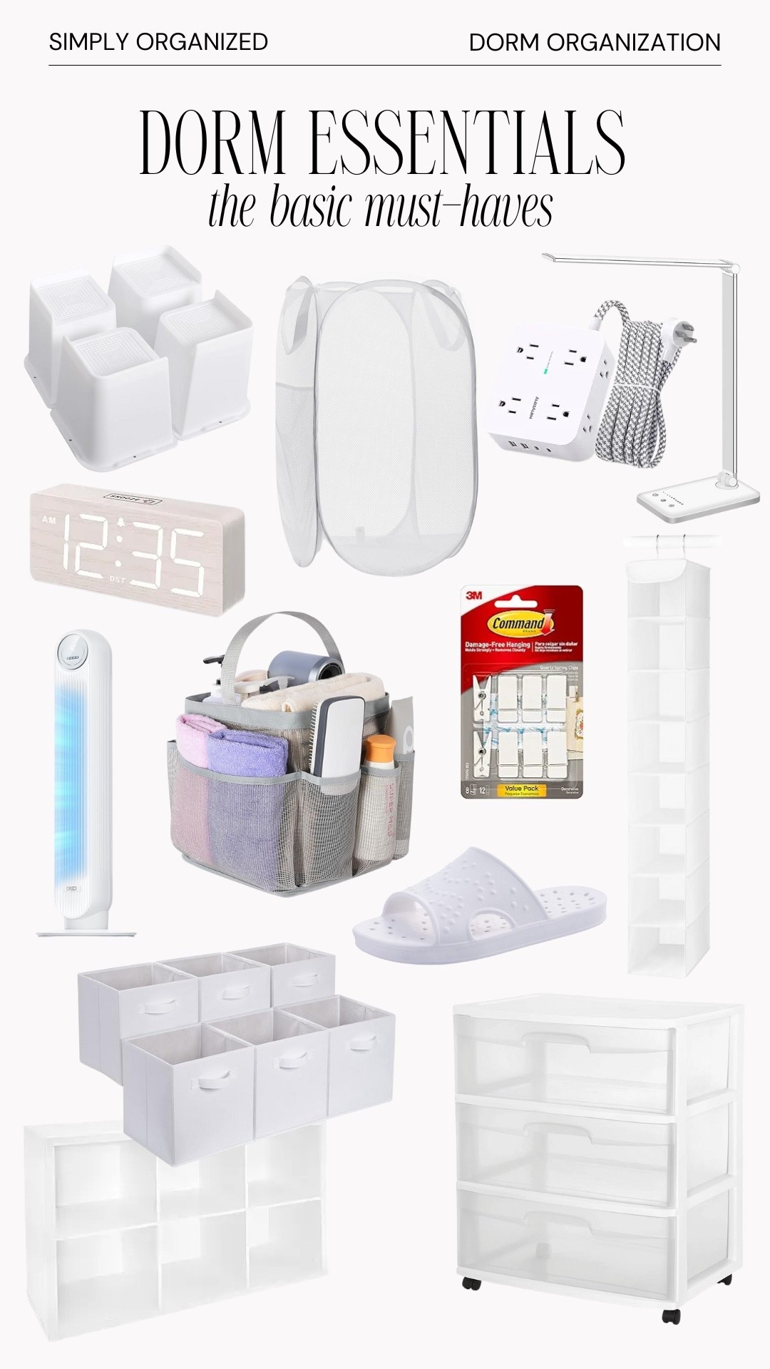 Focusing on organization, these are some of the basic must have dorm essentials. You don’t need to break the bank to keep things organized, and orderly in this small space.

#LTKFamily #LTKSeasonal