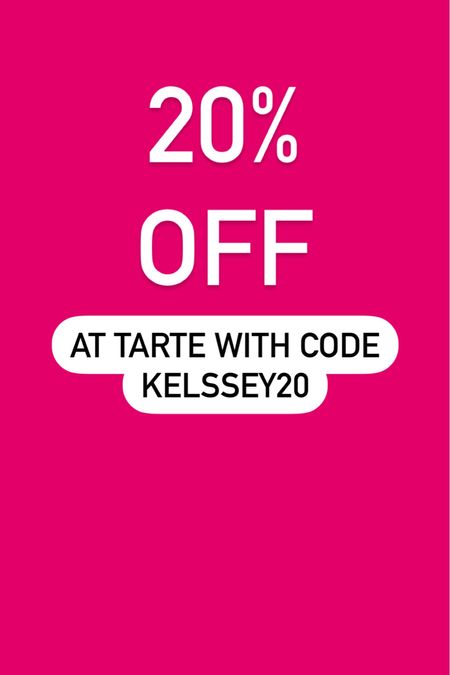 20% off at Tarte with code KELSSEY20

#LTKsalealert #LTKbeauty #LTKfindsunder50