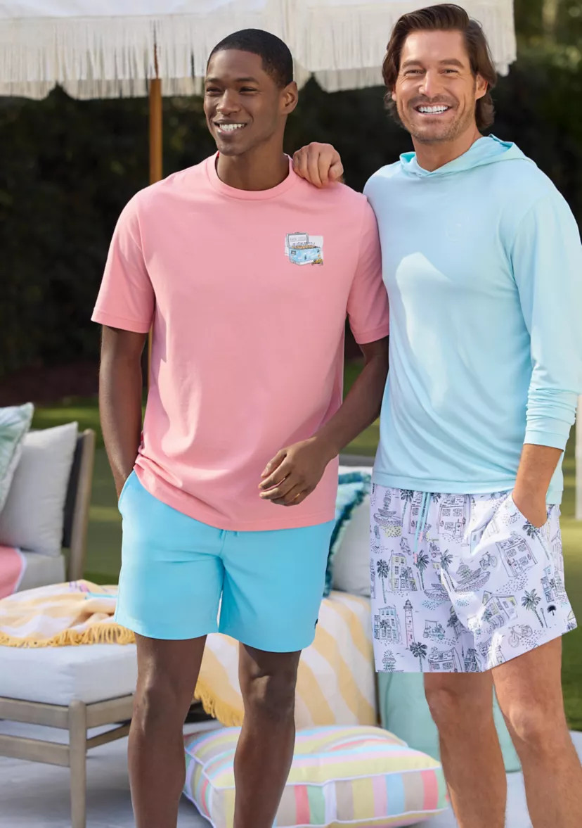 Sewing Down South x Crown & Ivy™ Jerry 7" Swim Trunks | Belk