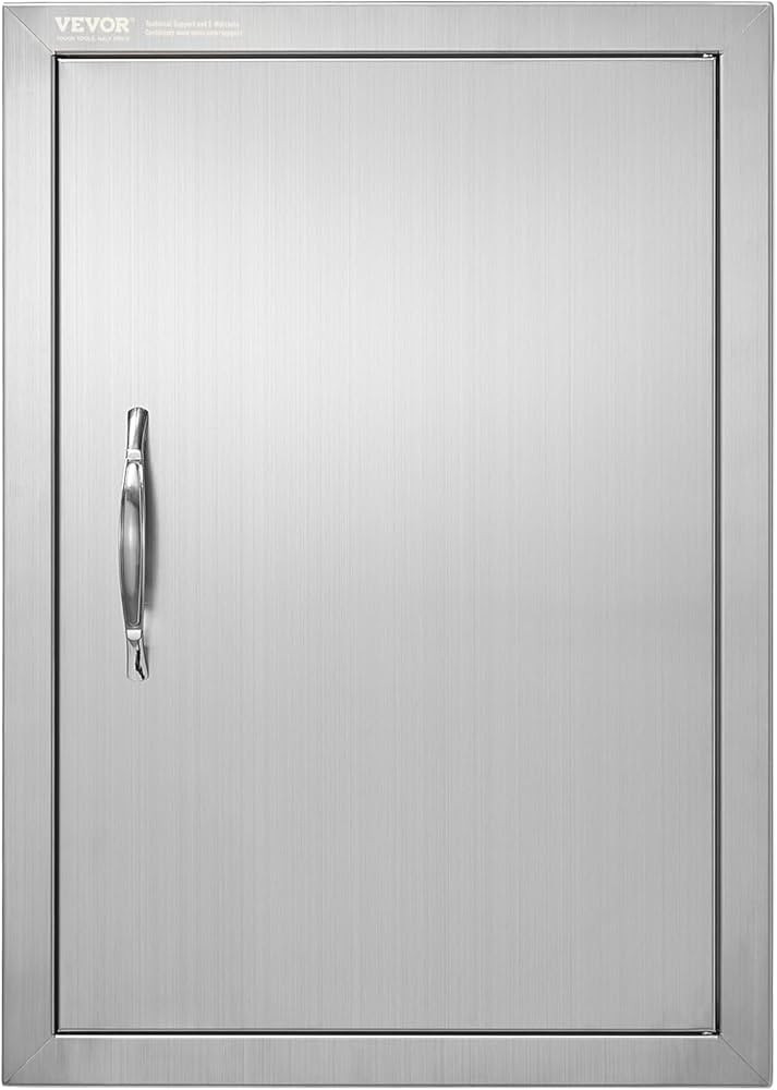 VEVOR BBQ Access Door, 17W x 24H Inch Single Outdoor Kitchen, Stainless Steel Flush Mount, Wall V... | Amazon (US)