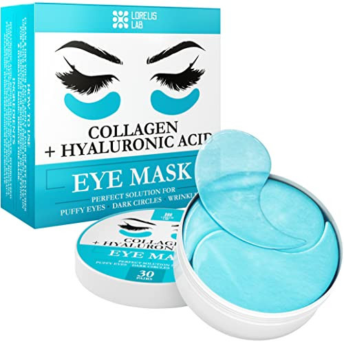Under Eye Patches for Puffy Eyes, Dark Circles, Dull Skin - Natural Moisturizing Support - Help with Wrinkles and Fine Lines - Under Eye Mask with Hyaluronic Acid, Collagen, Caffeine - 30 Pairs | Amazon (US)