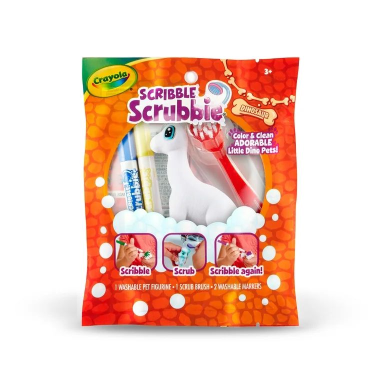 Crayola Scribble Scrubbie Dino Expansion, 1 Ct Animal Toy, Dinosaur Toy for Kids, Beginner Child | Walmart (US)