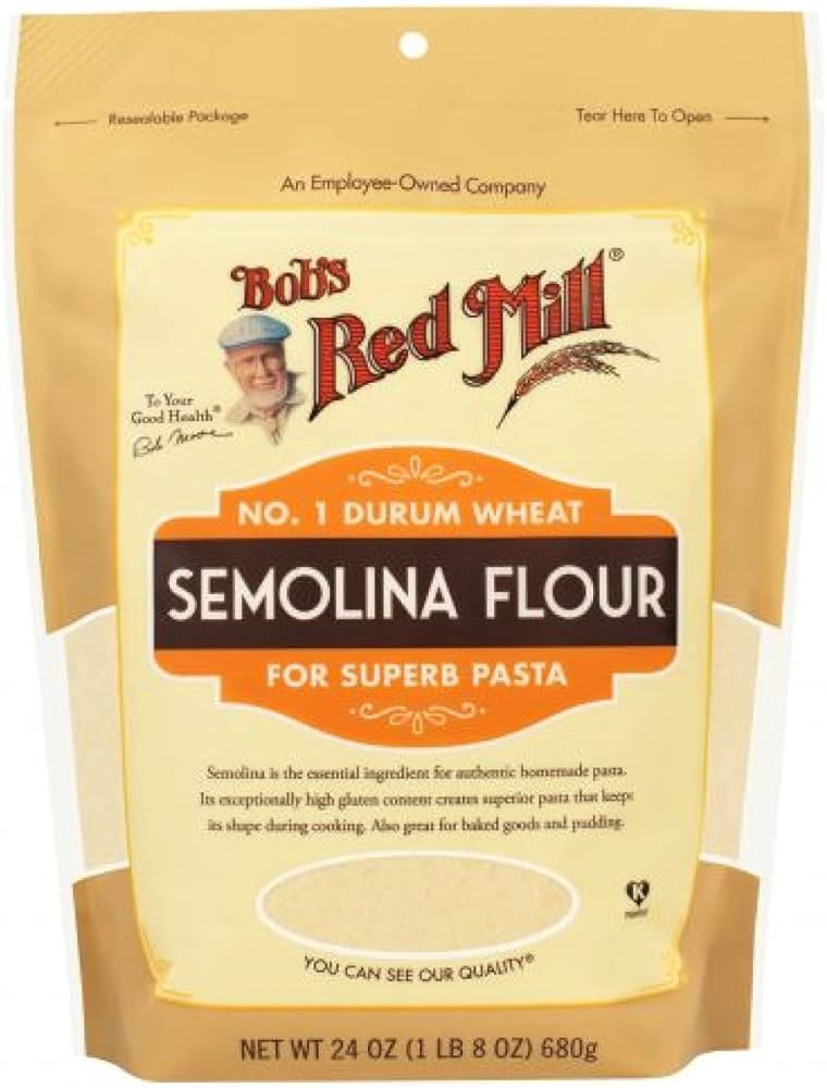 Bob's Red Mill Semolina Pasta Flour, 680 Grams | Amazon (CA)