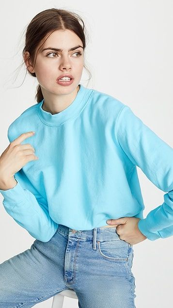 Milan Crop Crew Sweatshirt | Shopbop