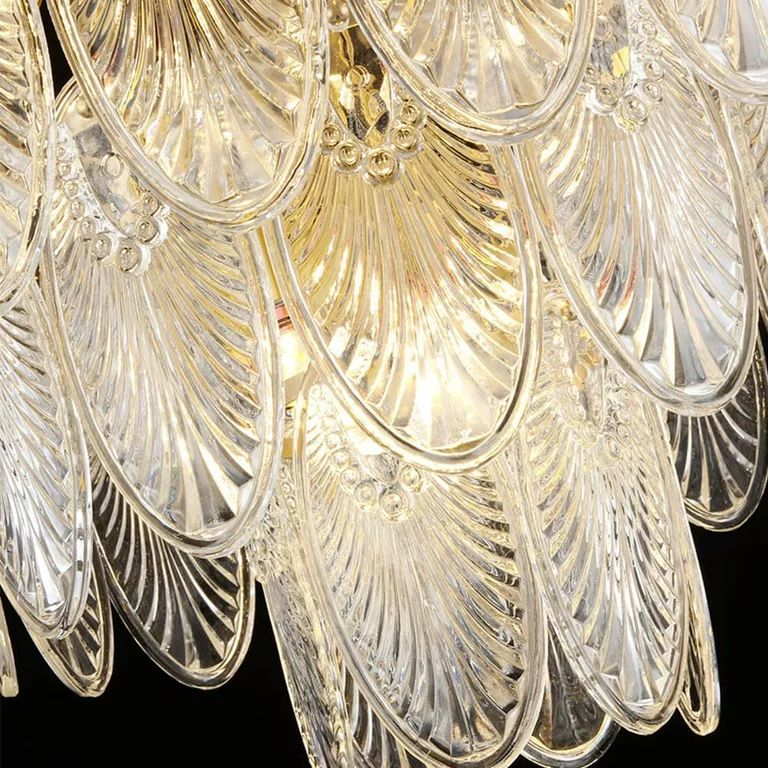 FINE MAKER Modern Crystal Chandelier Crystal Leaf Pendant Light 8 Light  Hanging Ceiling Light Fi... | Walmart (US)