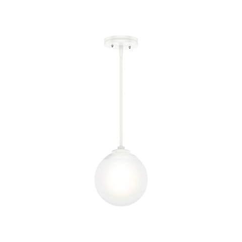 Sea Gull Lighting 6024-15 Leo Globe Pendant Hanging Modern Fixture, One - Light, White | Amazon (US)