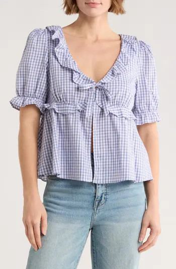 Abound Short Sleeve Ruffle Top | Nordstromrack | Nordstrom Rack