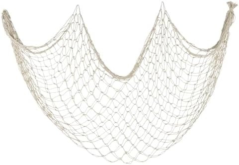 Decorative Fishing Net 80x40 Inch,Patioland Large Beige Picture Fish Net, Wall Photo Hanging Fish... | Amazon (US)
