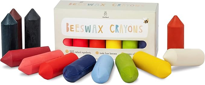 Ehrenkind® Beeswax Crayons 12 Vibrant Colors | 100% Natural Crayons | Eco Crayons for toddlers f... | Amazon (US)