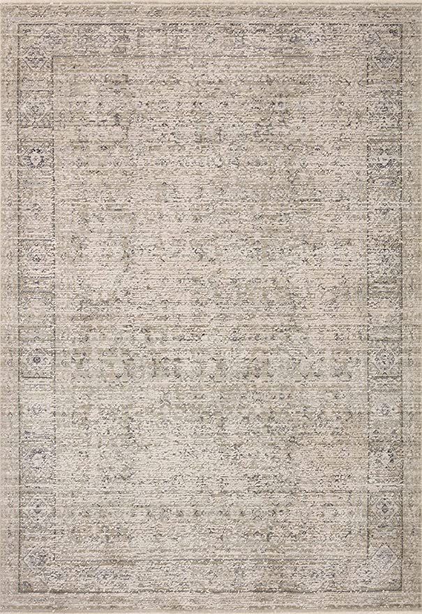 Amber Lewis x Loloi Alie Collection ALE-03 Taupe / Dove, Traditional 7'-10" x 10' Area Rug | Amazon (US)