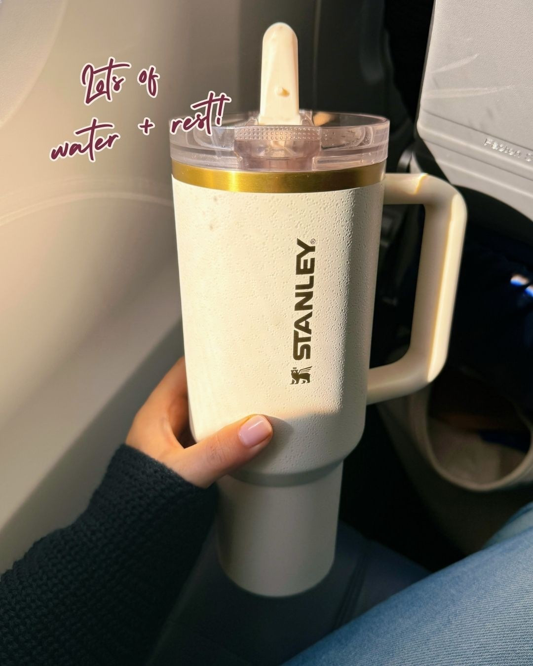 My favorite Stanley cup with a no spill sip lid! 