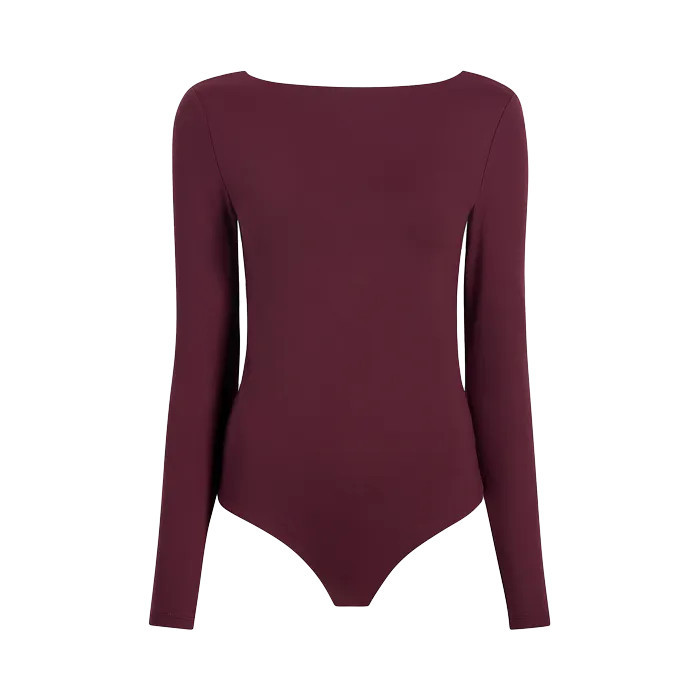 Open Back Bodysuit | Merlot - nuuds | nuuds