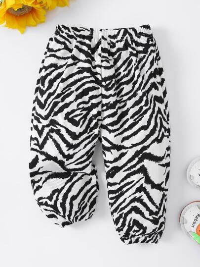 Baby Tiger Skin Carrot Trousers | SHEIN