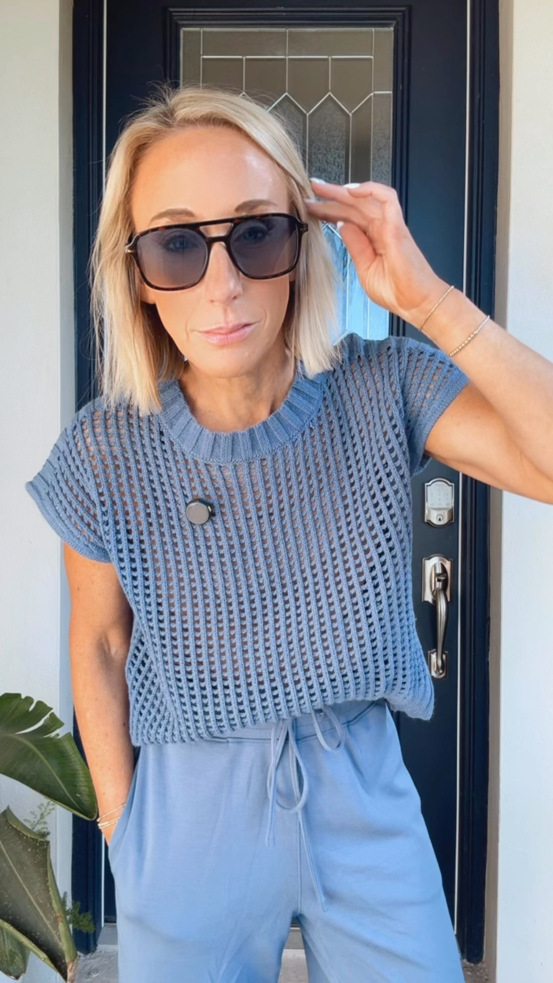 My bus stop ootd:
• 2-piece set - size small. 
• tank - size XS. 
• sandals - tts  

#LTKSeasonal #LTKOver40 #LTKootd