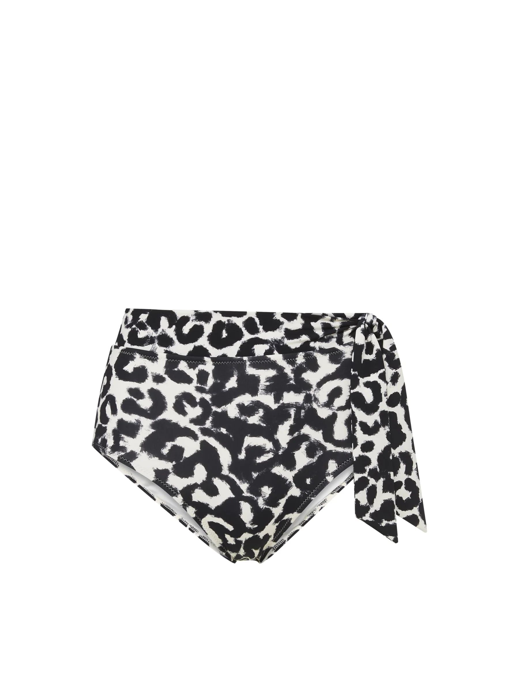 Side Tie High Waist Bottom Mia Leopard | Change of Scenery